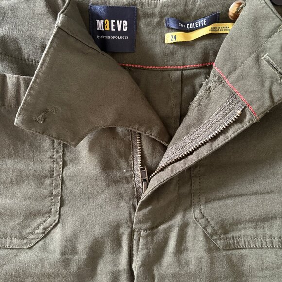 Anthropologie The Colette Linen Crop Wide-Leg Pants - Picture 5 of 5